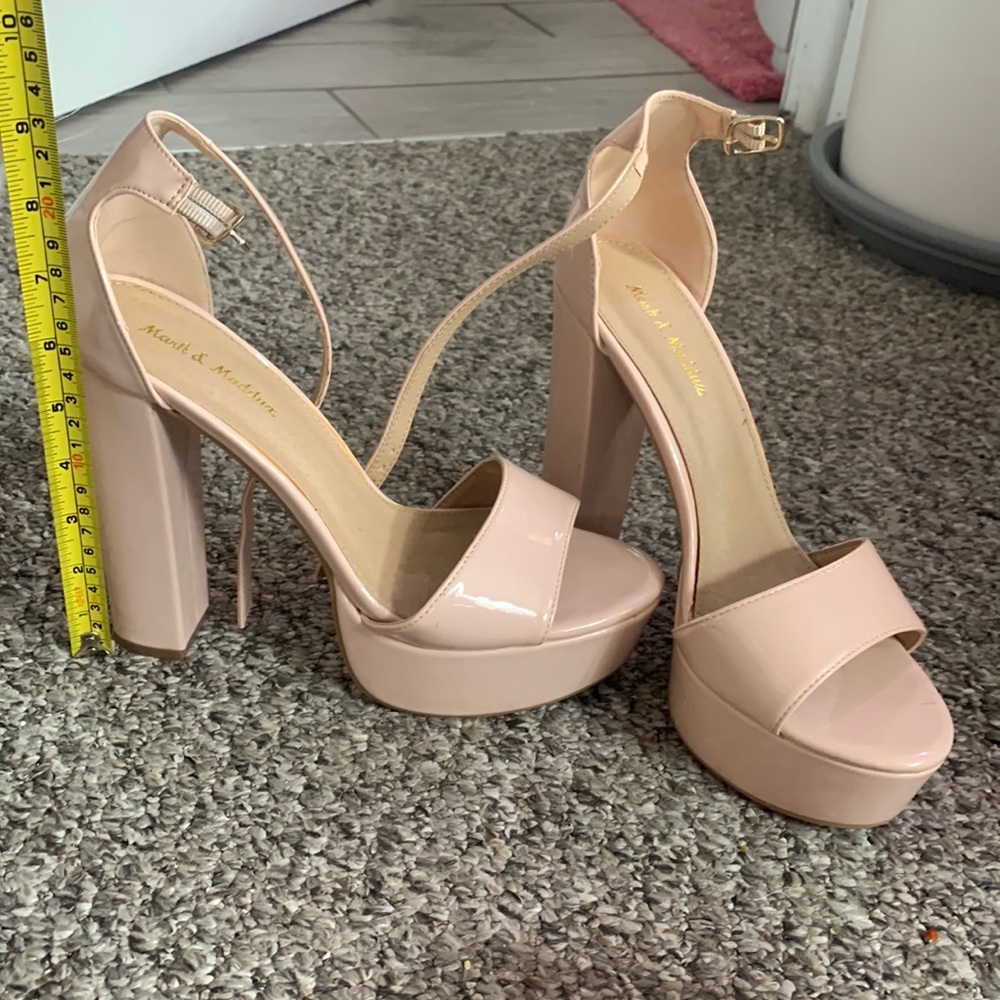 Blush 5.5” platform heels
